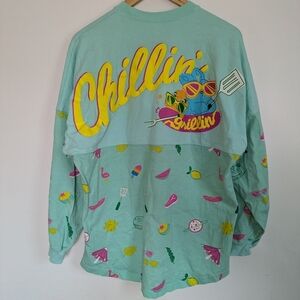 Disney Toy Story Spirit Jersey Mint Green Chillin & Grillin Long Sleeve Size S